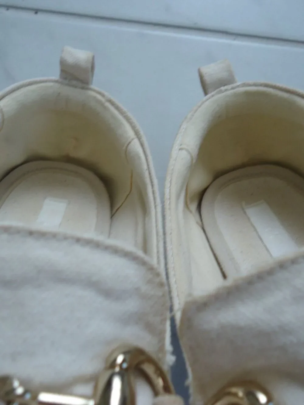 SIZE 7. H & M platform espadrilles shoes.